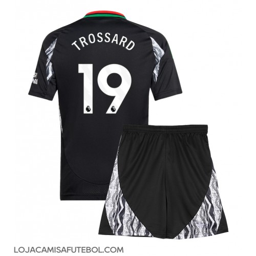 Camisa de Futebol Arsenal Leandro Trossard #19 Equipamento Secundário Infantil 2024-25 Manga Curta (+ Calças curtas)